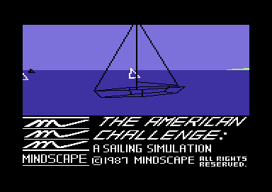 The American Challenge: A Sailing Simulation screenshot 3 for Commodore 64